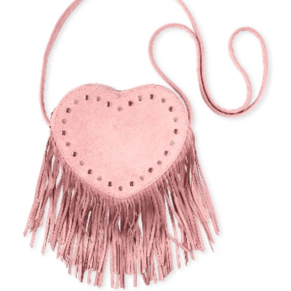 Children's Place Other - "Host Pick" Girls Heart Fringe Bag